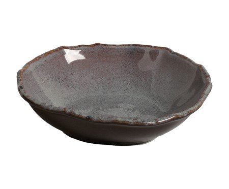 Jogo de Pratos Fundo Orgânico Eco Basalto Azul | Westwing