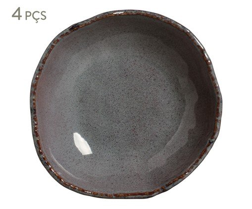 Jogo de Pratos Fundo Orgânico Eco Basalto Azul, blue | WestwingNow