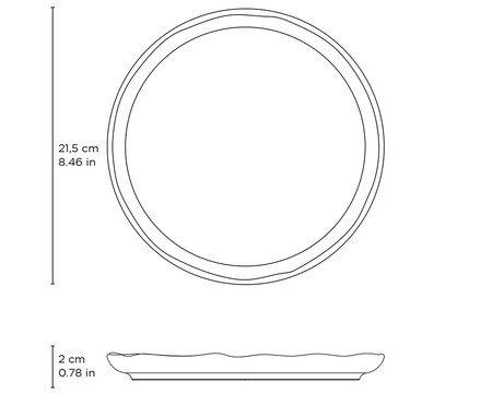 Jogo de Pratos para Sobremesa Bio Mar Azul | Westwing