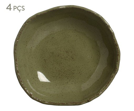 Jogo de Pratos Fundo Orgânico Eco Jade Verde, green | WestwingNow