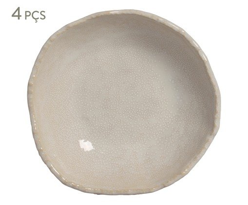 Jogo de Pratos Fundo Orgânico Eco Arenito Branco, white | WestwingNow