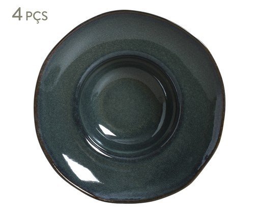 Jogo de Pratos para Massa Orgânico Oceano Azul, blue | WestwingNow