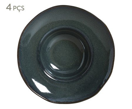 Jogo de Pratos para Massa Orgânico Oceano Azul | Westwing