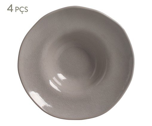 Jogo de Pratos para Massa Orgânico Bruma Cinza, grey | WestwingNow