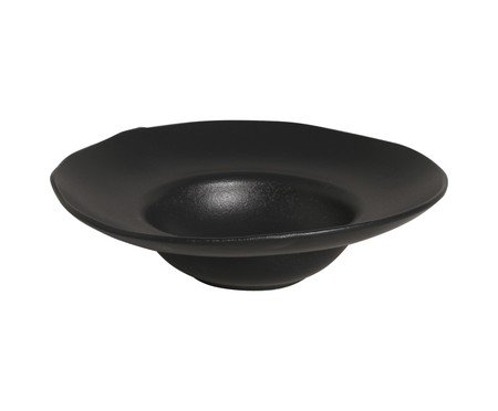 Jogo de Pratos para Massa Orgânico Preto Matte Preto | Westwing