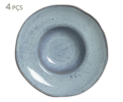 Jogo de Pratos para Massa Orgânico Breeze Azul Claro, blue | WestwingNow