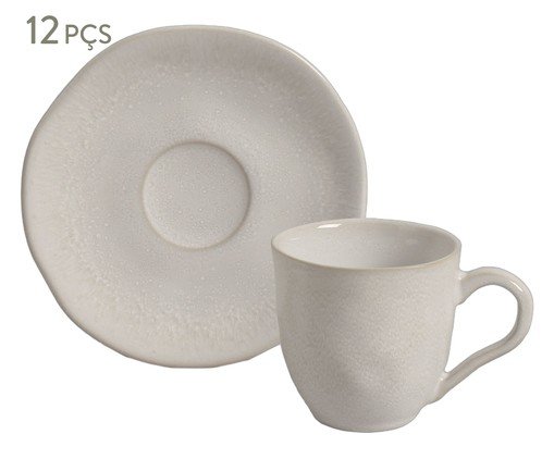 Jogo de Xícaras para Café Orgânico Lua Cinza, grey | WestwingNow