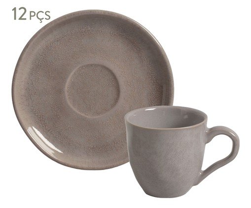 Jogo de Xícaras para Café Bio Shimeji Cinza, grey | WestwingNow