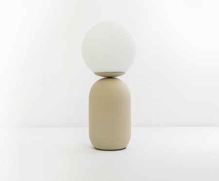 Abajur Cuica Bege e Opalino | Westwing