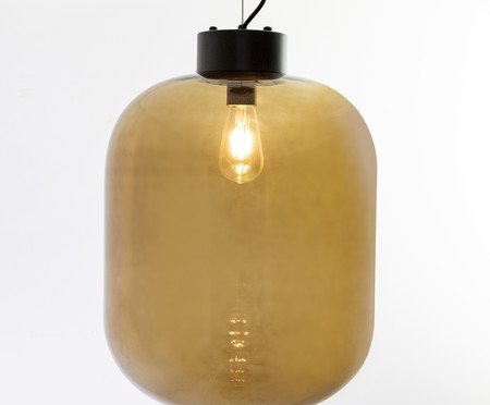 Pendente Bonbonne Marrom e Preto | Westwing