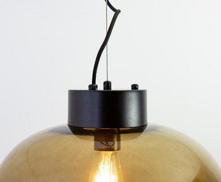 Pendente Bonbonne Marrom e Preto | Westwing