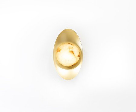 Arandela Ostic Dourado e Natural | Westwing