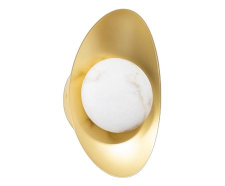 Arandela Ostic Dourado e Natural | Westwing