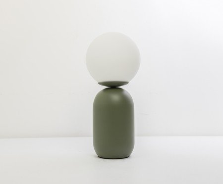 Abajur Cuica Verde e Opalino | Westwing