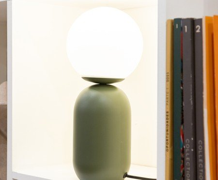 Abajur Cuica Verde e Opalino | Westwing