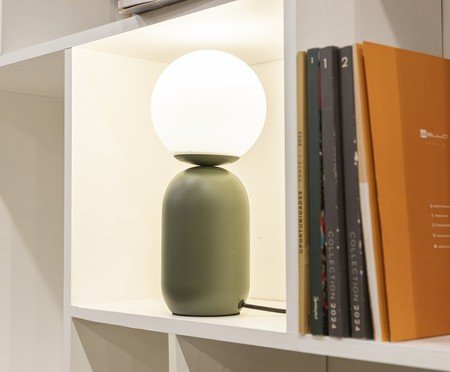 Abajur Cuica Verde e Opalino | Westwing