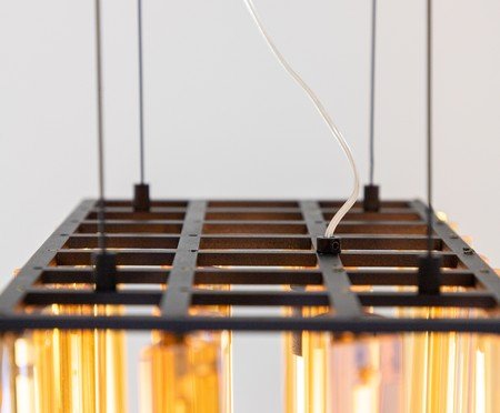 Pendente Toble Ambar e Preto | Westwing