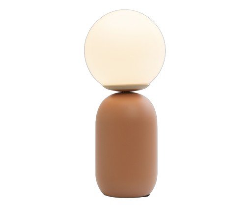 Abajur Cuica Terracota e Opalino, Terracotta | WestwingNow