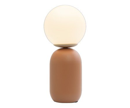 Abajur Cuica Terracota e Opalino | Westwing