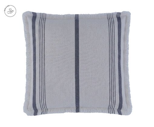 Capa de Almofada Samyra Off-White e Cinza, blue | WestwingNow