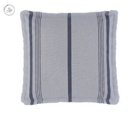 Capa de Almofada Samyra Off-White e Cinza | Westwing