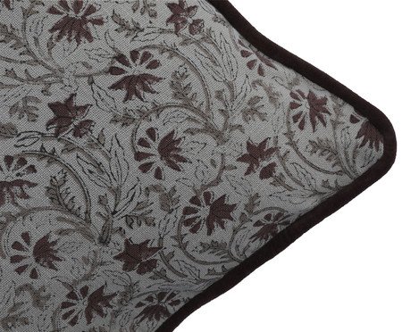 Capa de Almofada Vanya Off-White e Bordô | Westwing