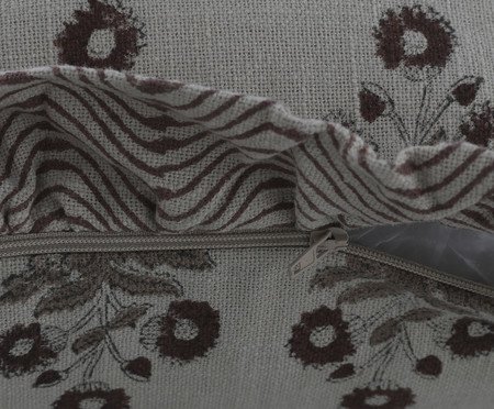 Capa de Almofada Kiara Off-White e Bordô | Westwing