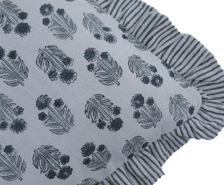 Capa de Almofada Jyoti Off0White e Verde | Westwing