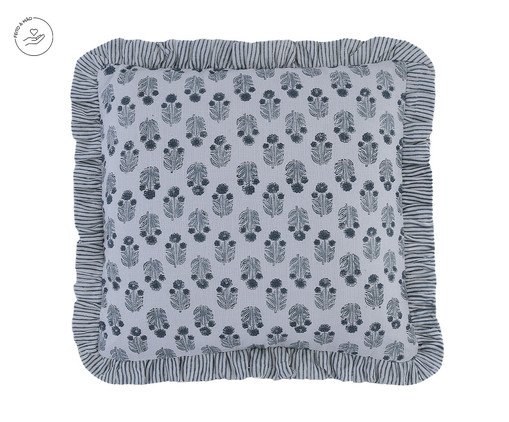 Capa de Almofada Jyoti Off0White e Verde, blue | WestwingNow