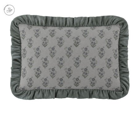 Capa de Almofada Jiva Off-White e Verde | Westwing