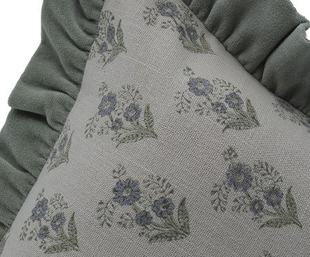Capa de Almofada Jiva Off-White e Verde | Westwing