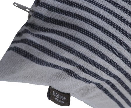 Capa de Almofada Avani Off-White e Azul | Westwing