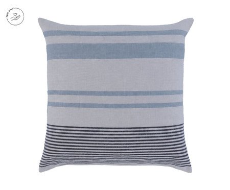 Capa de Almofada Avani Off-White e Azul | Westwing