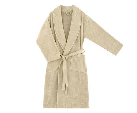 Roupão Stripes Mod Bege | Westwing