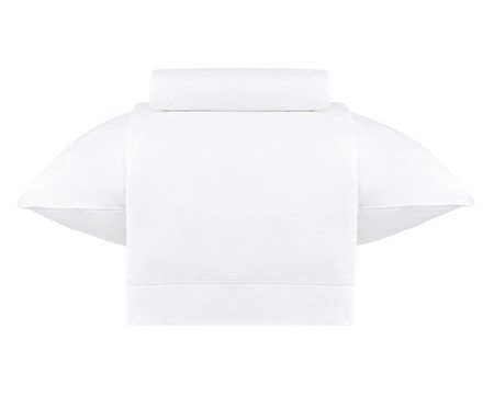 Jogo de Lençol Gran Percalle Classic Branco | Westwing