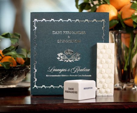 Jogo de Difusor Elétrico e Barra de Cera Laranjas e Realeza | Westwing