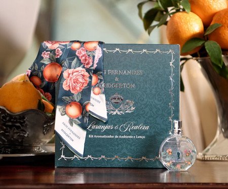 Jogo de Aromatizador e Lenço Laranjas e Realeza | Westwing