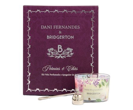 Jogo de Vela e Apagador Peônias e Chás | Westwing