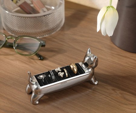 Porta-Anéis Ali Prateado | Westwing