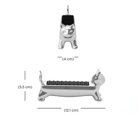 Porta-Anéis Ali Prateado | Westwing