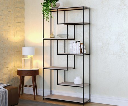Estante Barcelona Com 7 Prateleiras Off White | Westwing
