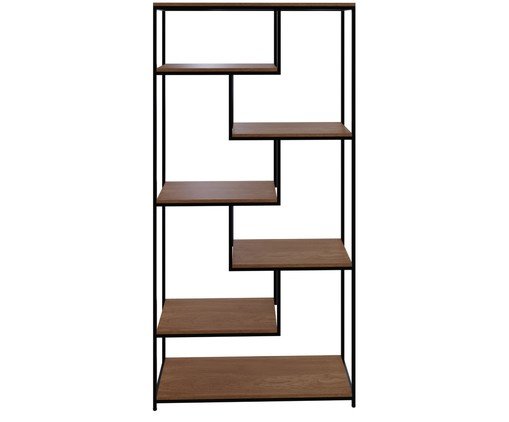 Estante Barcelona Com 7 Prateleiras Nogueira, Natural | WestwingNow