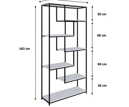 Estante Barcelona Com 7 Prateleiras Branco | Westwing