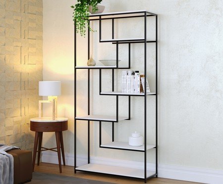 Estante Barcelona Com 7 Prateleiras Branco | Westwing
