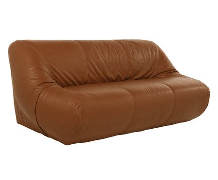 Sofa Lina Couro Caramelo Médio | Westwing