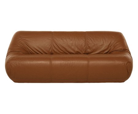 Sofa Lina Couro Caramelo Médio | Westwing
