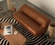 Sofa Lina Couro Caramelo Grande, beige | WestwingNow