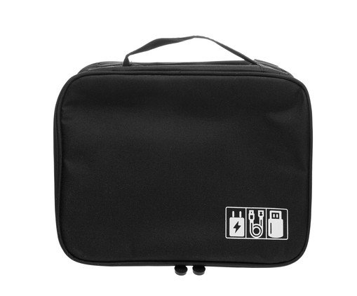 Organizador de Cabos com Alça Preto, black | WestwingNow