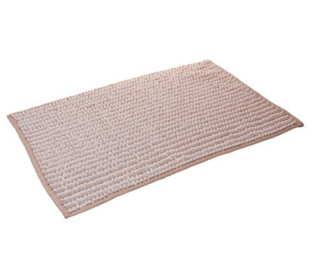 Tapete para Banheiro Comfort Branco e Bege Chenille | Westwing