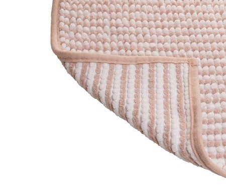 Tapete para Banheiro Comfort Branco e Bege Chenille | Westwing